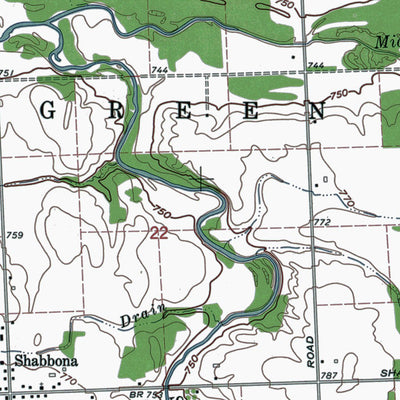 Western Michigan University MI-Shabbona: Authoritative US Topos 1963 digital map