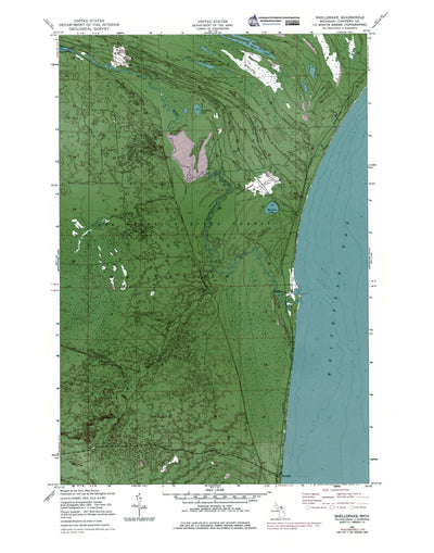 Western Michigan University MI-Shelldrake: Authoritative US Topos 1951 digital map
