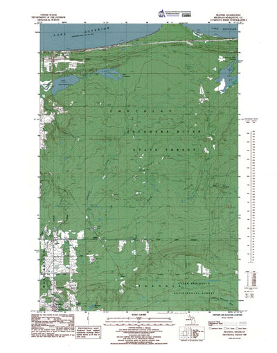 Western Michigan University MI-Skandia: Authoritative US Topos 1985 digital map