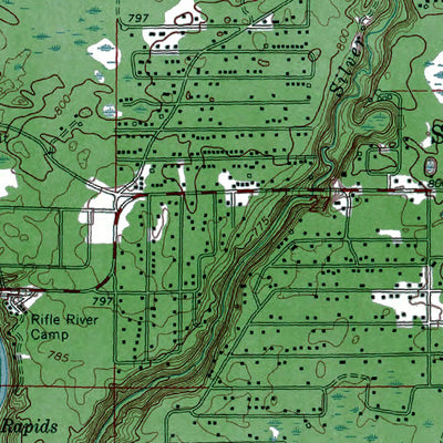 Western Michigan University MI-Skidway Lake: Authoritative US Topos 1968 digital map