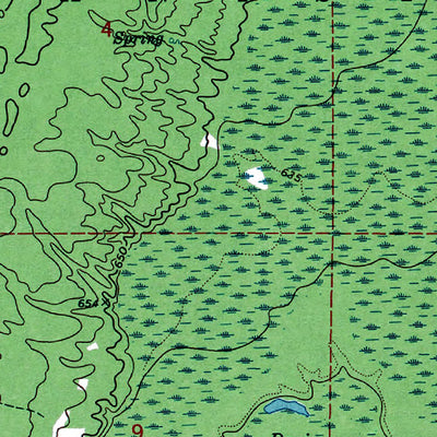 Western Michigan University MI-Smith Lake: Authoritative US Topos 1972 digital map
