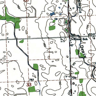 Western Michigan University MI-Snover: Authoritative US Topos 1963 digital map