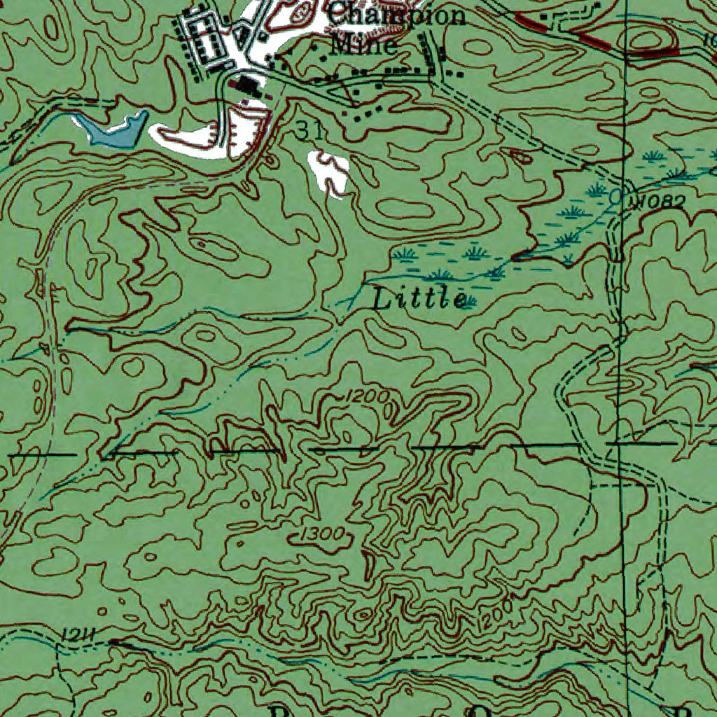 MI-South Range: Authoritative US Topos 1946 Map by Western Michigan ...