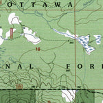 Western Michigan University MI-Sparrow Rapids: Authoritative US Topos 1999 digital map