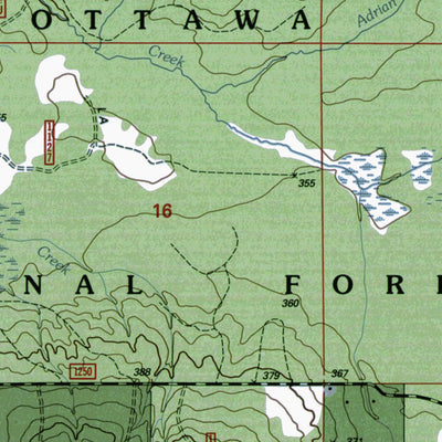 Western Michigan University MI-Sparrow Rapids: Authoritative US Topos 1999 digital map