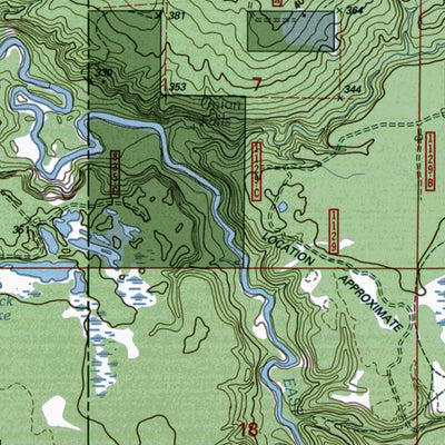 Western Michigan University MI-Sparrow Rapids: Authoritative US Topos 1999 digital map