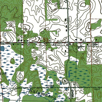 Western Michigan University MI-Spring Arbor: Authoritative US Topos 1981 digital map