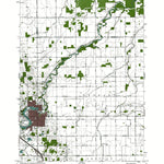 Western Michigan University MI-St Louis: Authoritative US Topos 1973 digital map
