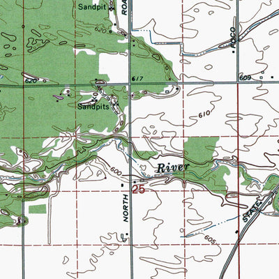 Western Michigan University MI-Standish: Authoritative US Topos 1967 digital map