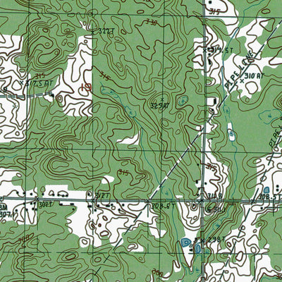 Western Michigan University MI-Stanwood: Authoritative US Topos 1985 digital map