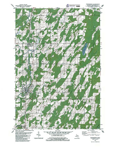 Western Michigan University MI-Stephenson: Authoritative US Topos 1982 digital map
