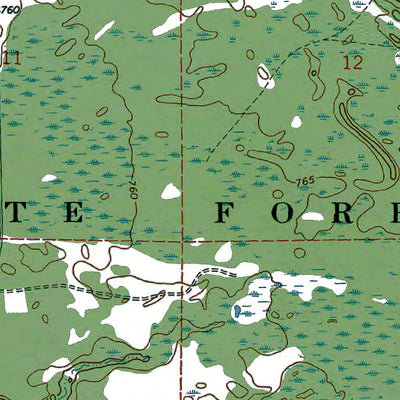 Western Michigan University MI-Sterling SW: Authoritative US Topos 1968 digital map