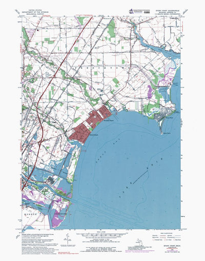 Western Michigan University MI-Stony Point: Authoritative US Topos 1967 digital map