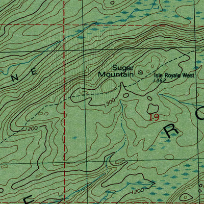 Western Michigan University MI-Sugar Mountain: Authoritative US Topos 1985 digital map