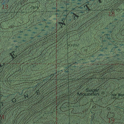Western Michigan University MI-Sugar Mountain: GeoChange 1981-2010 digital map