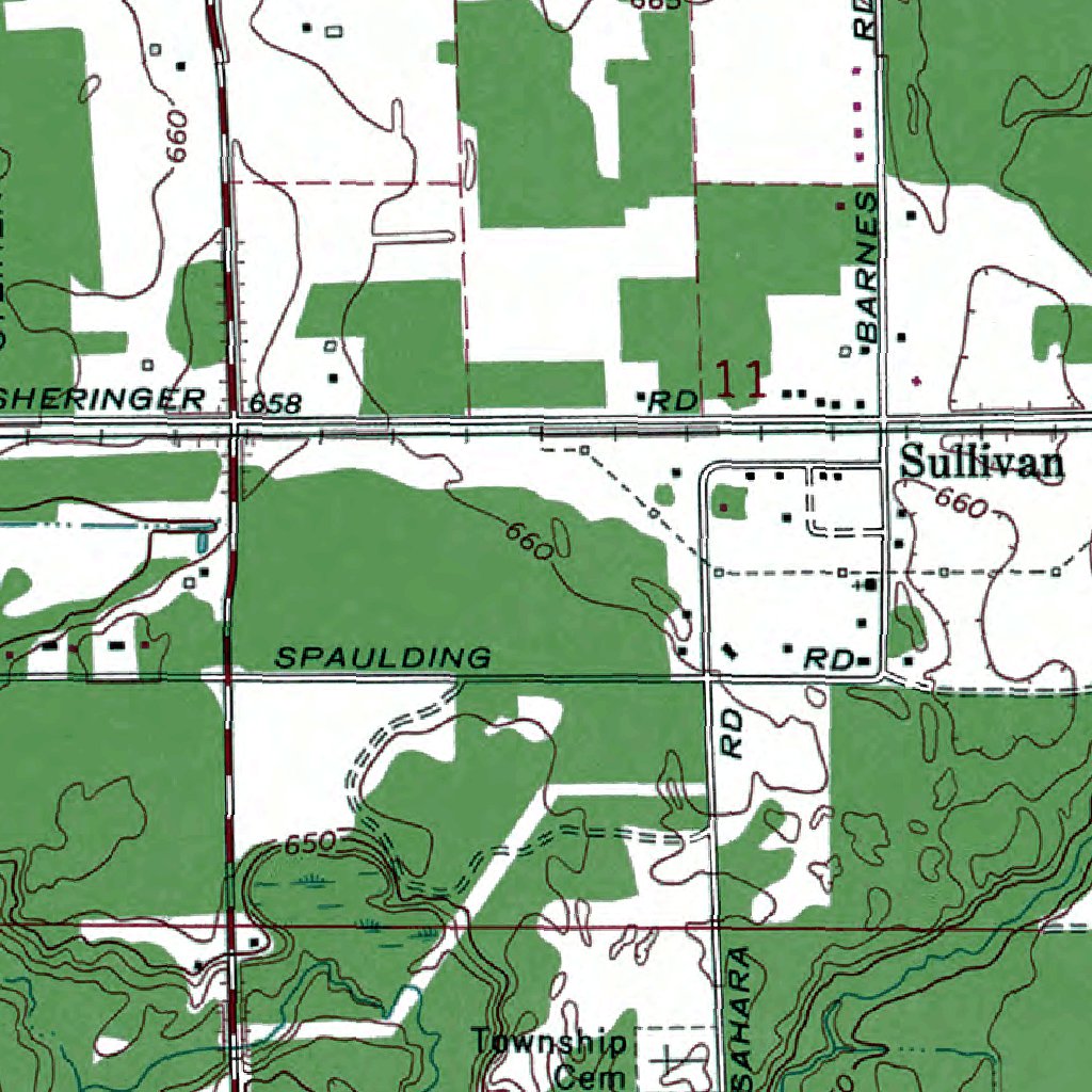 MI-Sullivan: Authoritative US Topos 1972 Map by Western Michigan ...