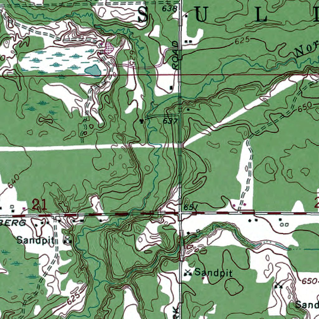 MI-Sullivan: Authoritative US Topos 1972 Map by Western Michigan ...