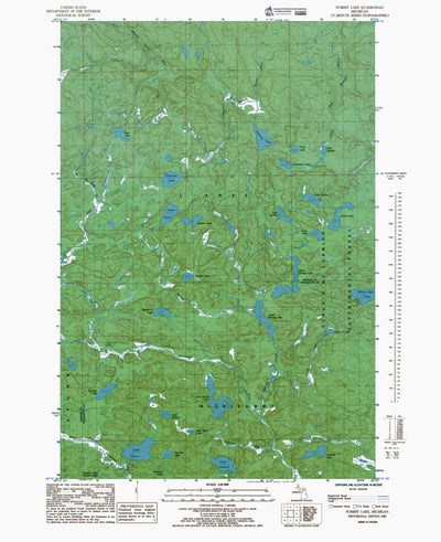 Western Michigan University MI-Summit Lake: Authoritative US Topos 1985 digital map