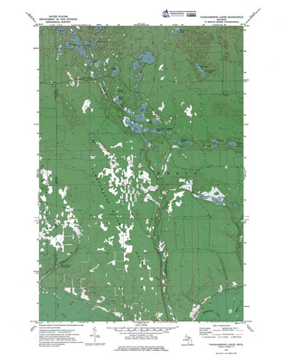 Western Michigan University MI-Tahquamenon Lakes: Authoritative US Topos 1972 digital map