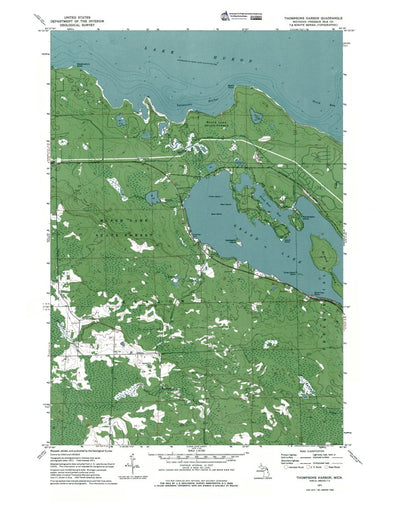 Western Michigan University MI-Thompsons Harbor: Authoritative US Topos 1971 digital map