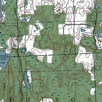 Western Michigan University MI-Thornville: Authoritative US Topos 1991 digital map