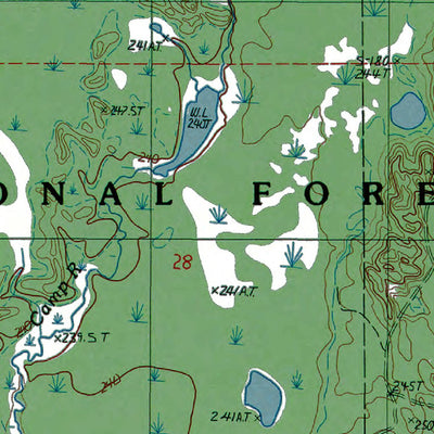 Western Michigan University MI-Tie Lake: Authoritative US Topos 1985 digital map