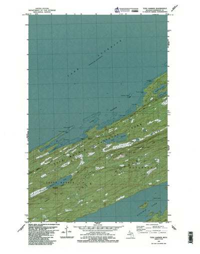 Western Michigan University MI-Todd Harbor: Authoritative US Topos 1985 digital map