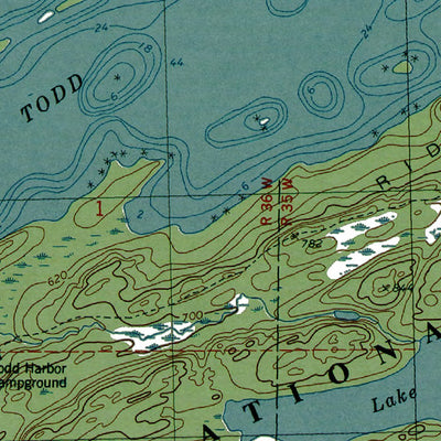 Western Michigan University MI-Todd Harbor: Authoritative US Topos 1985 digital map