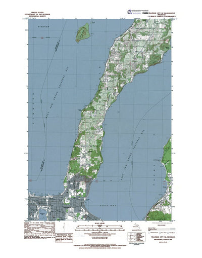 Western Michigan University MI-Traverse City SE: Authoritative US Topos 1983 digital map