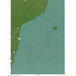 Western Michigan University MI-Traverse Island: Authoritative US Topos 1954 digital map