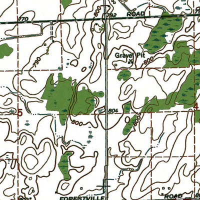 Western Michigan University MI-Ubly: Authoritative US Topos 1963 digital map