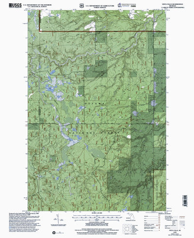 Western Michigan University MI-Vista Falls: Authoritative US Topos 1999 digital map