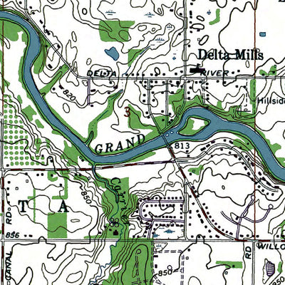 Western Michigan University MI-Wacousta: Authoritative US Topos 1965 digital map