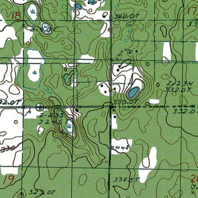Western Michigan University MI-Walton: Authoritative US Topos 1985 digital map