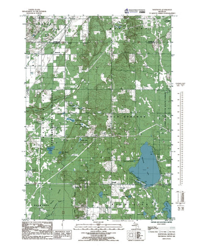 Western Michigan University MI-Westwood: Authoritative US Topos 1985 digital map