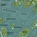 Western Michigan University MI-Whitney Bay: Authoritative US Topos 1964 digital map