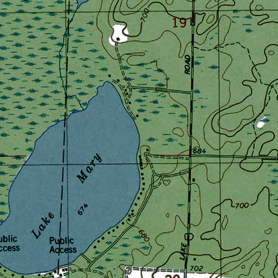 Western Michigan University MI-WI-Bear Point: Authoritative US Topos 1982 digital map