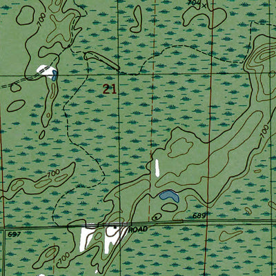 Western Michigan University MI-WI-Bear Point: Authoritative US Topos 1982 digital map