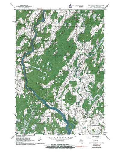 Western Michigan University MI-WI-Chappee Rapids: Authoritative US Topos 1963 digital map