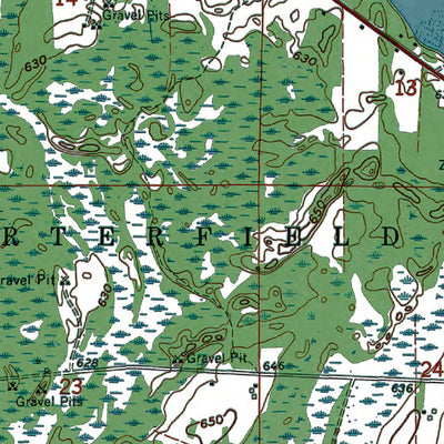 Western Michigan University MI-WI-Chappee Rapids: Authoritative US Topos 1963 digital map