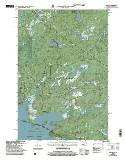 Western Michigan University MI-WI-Imp Lake: Authoritative US Topos 1999 digital map