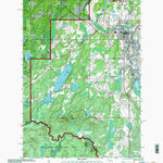Western Michigan University MI-WI-Iron River: Authoritative US Topos 1999 digital map