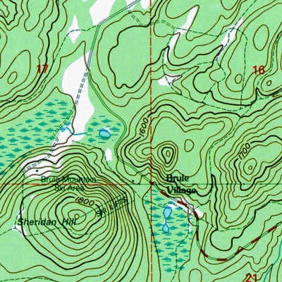 Western Michigan University MI-WI-Iron River: Authoritative US Topos 1999 digital map