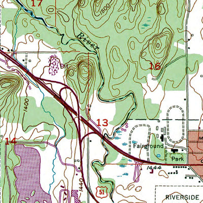 Western Michigan University MI-WI-Ironwood: Authoritative US Topos 1955 digital map