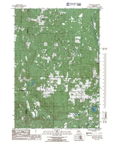 Western Michigan University MI-Wildwood: Authoritative US Topos 1986 digital map
