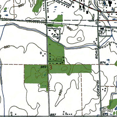 Western Michigan University MI-Williamston: Authoritative US Topos 1970 digital map