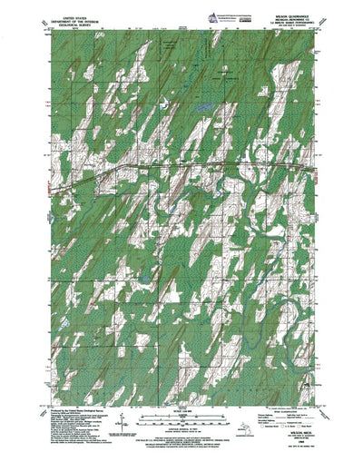 Western Michigan University MI-Wilson: Authoritative US Topos 1989 digital map