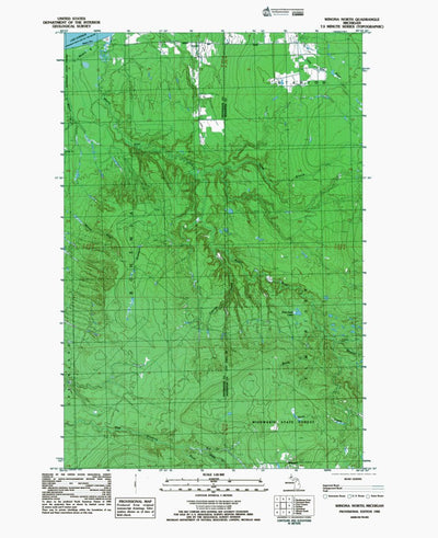 Western Michigan University MI-Winona North: Authoritative US Topos 1982 digital map