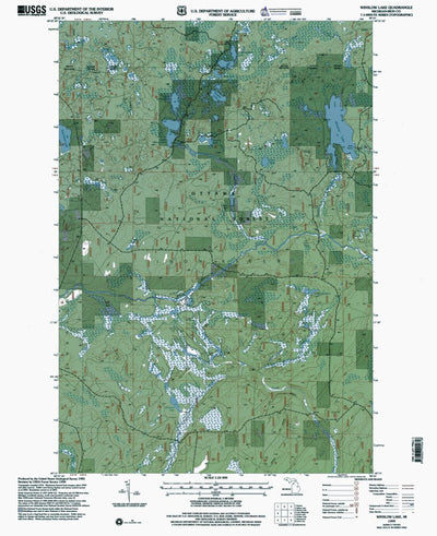 Western Michigan University MI-Winslow Lake: Authoritative US Topos 1999 digital map
