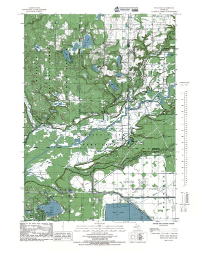 Western Michigan University MI-Wolf Lake: Authoritative US Topos 1985 digital map